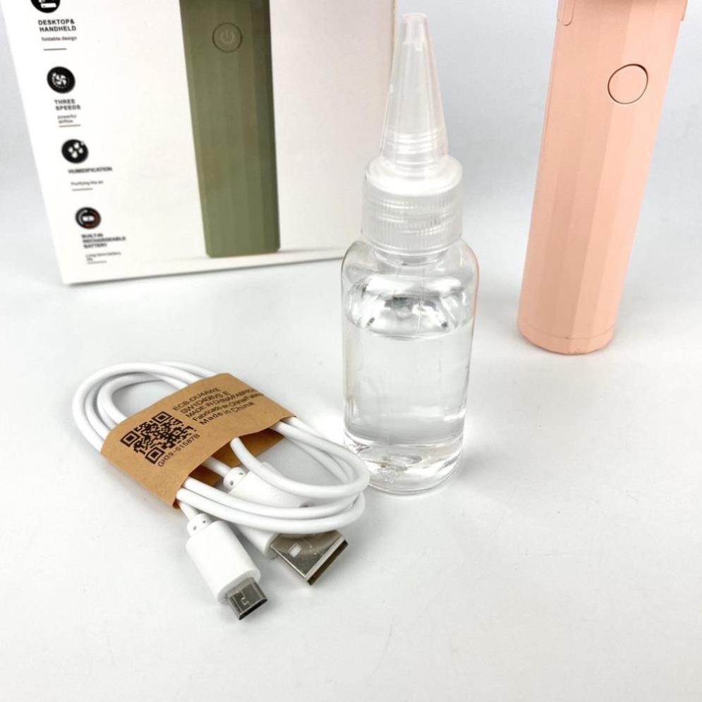 Quạt Cầm Tay Mini Phun Sương Gutek F950 3 Tốc Độ Hình Các Con Vật Nhiều Màu Sạc Pin Tích Điện Có Thể Dùng Tinh Dầu | BigBuy360 - bigbuy360.vn