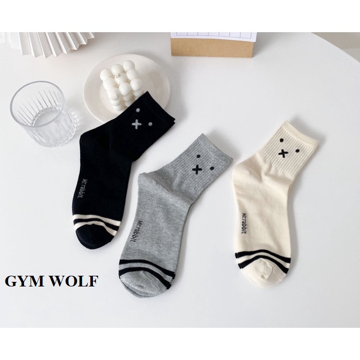 Vớ Mặt Cười cổ lửng style Hàn Quốc siêu dễ thương dành cho nữ.