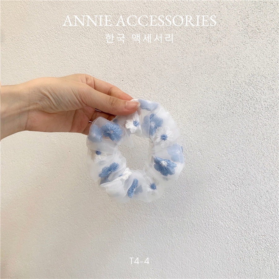 Buộc tóc Cột Tóc Vải Scrunchies nhiều màu ANNIE - T4-4