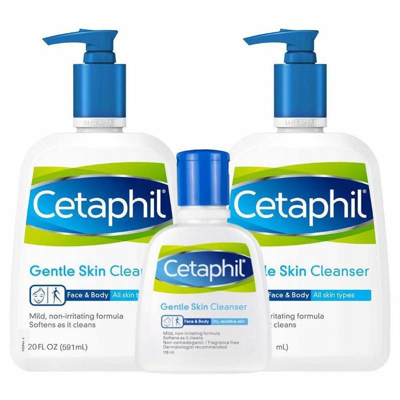 Sữa Rửa Mặt Cho Da Nhạy Cảm CETAPHIL GENTLE SKIN CLEANSER 118ml - 591ml