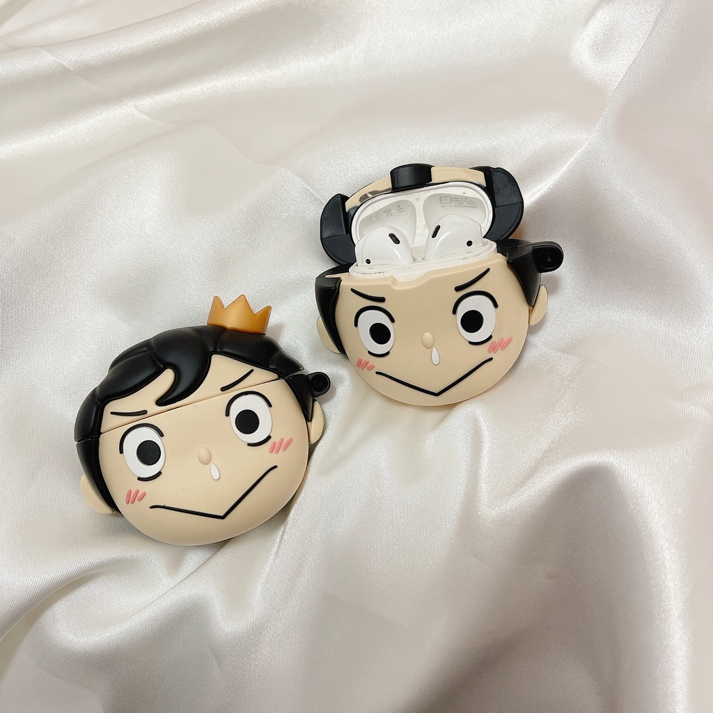 Vỏ Bảo Vệ Hộp Sạc Tai Nghe compatible AirPods Pro/compatible AirPods 2/Pro/Pro Bằng Silicon Họa Tiết Hoạt Hình Chú Heo Poggy Độc Đáo Thời Trang