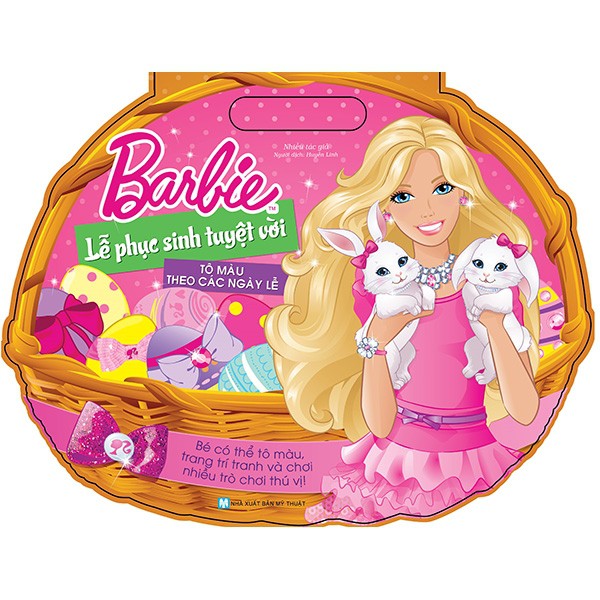 Sách - Tô màu theo các ngày lễ Barbie - Lễ Phục Sinh tuyệt vời