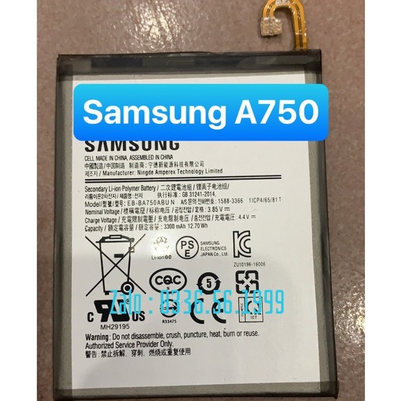 Pin Samsung A10 / M10 / A750 / EB-BA750ABU / 3300mAh