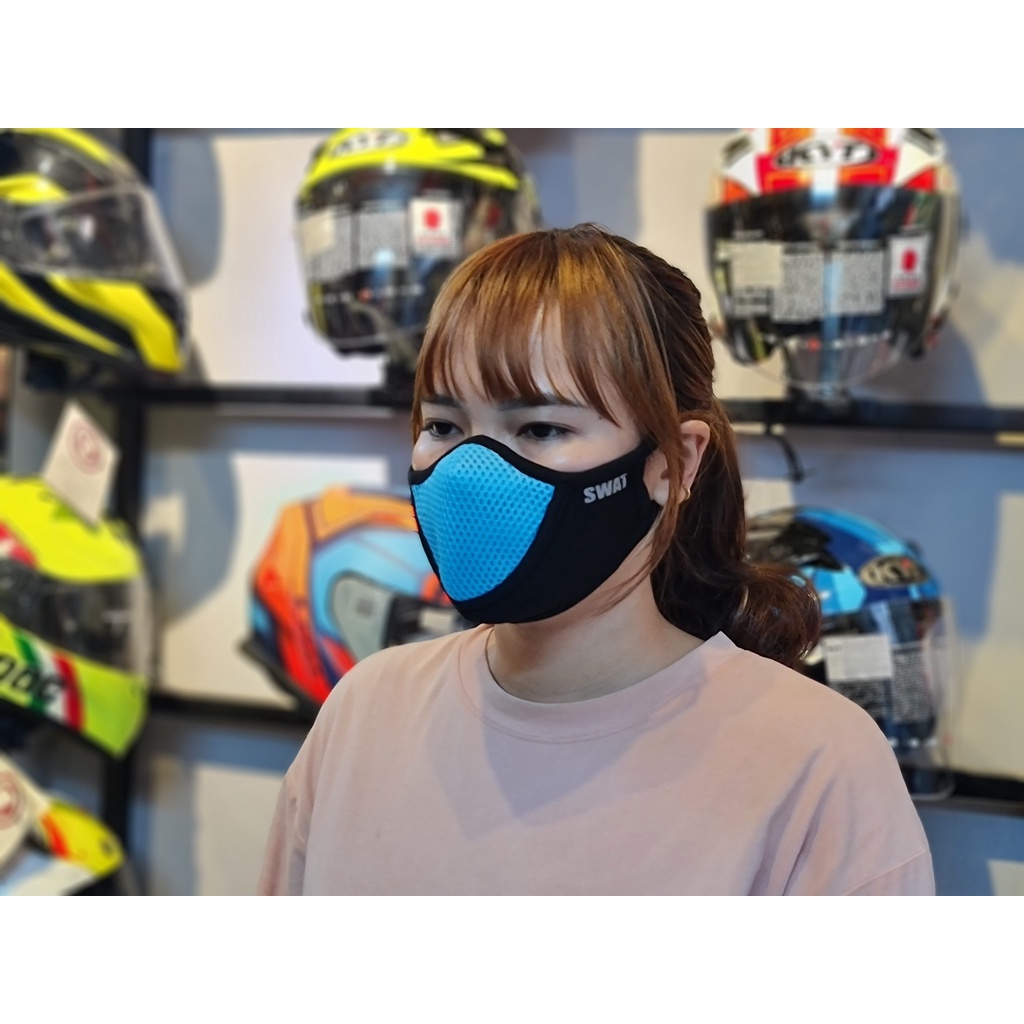 Khăn phượt phối lưới SWAT X1 đen xanh
