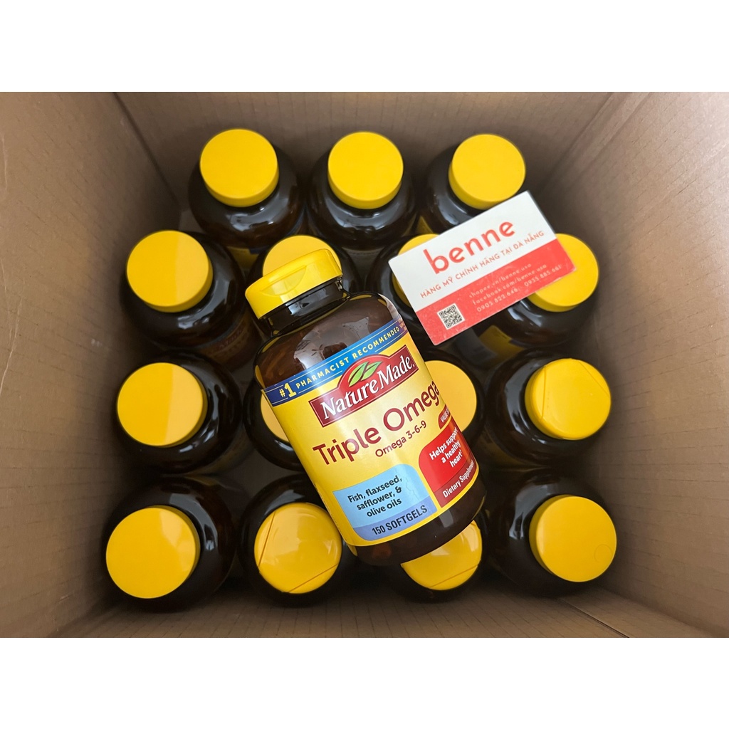 Viên uống Triple Omega 369 Nature Made của Mỹ