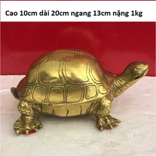 Tượng rùa bằng đồng trọng lượng 1kg MS420a
