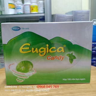 Kẹo ngậm ho Eugica thảo dược hộp 100 viên