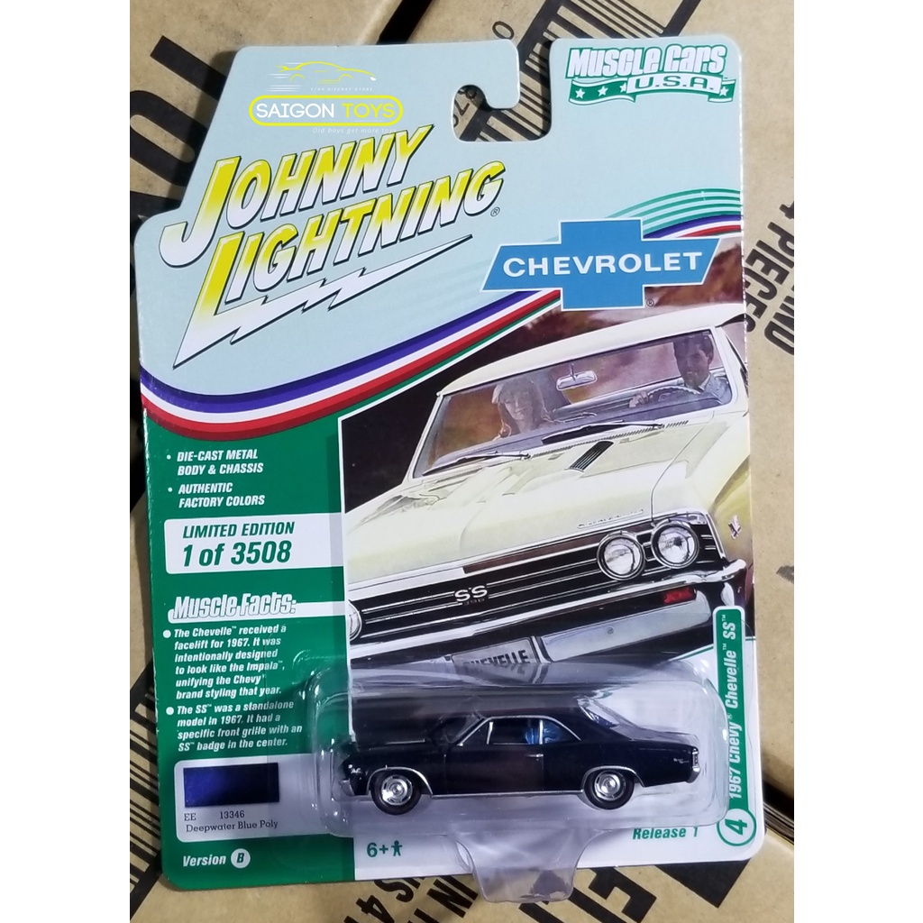 Johny Lightning - Xe mô hình 1/64 Muscle Car 1967 Chevy Chevelle