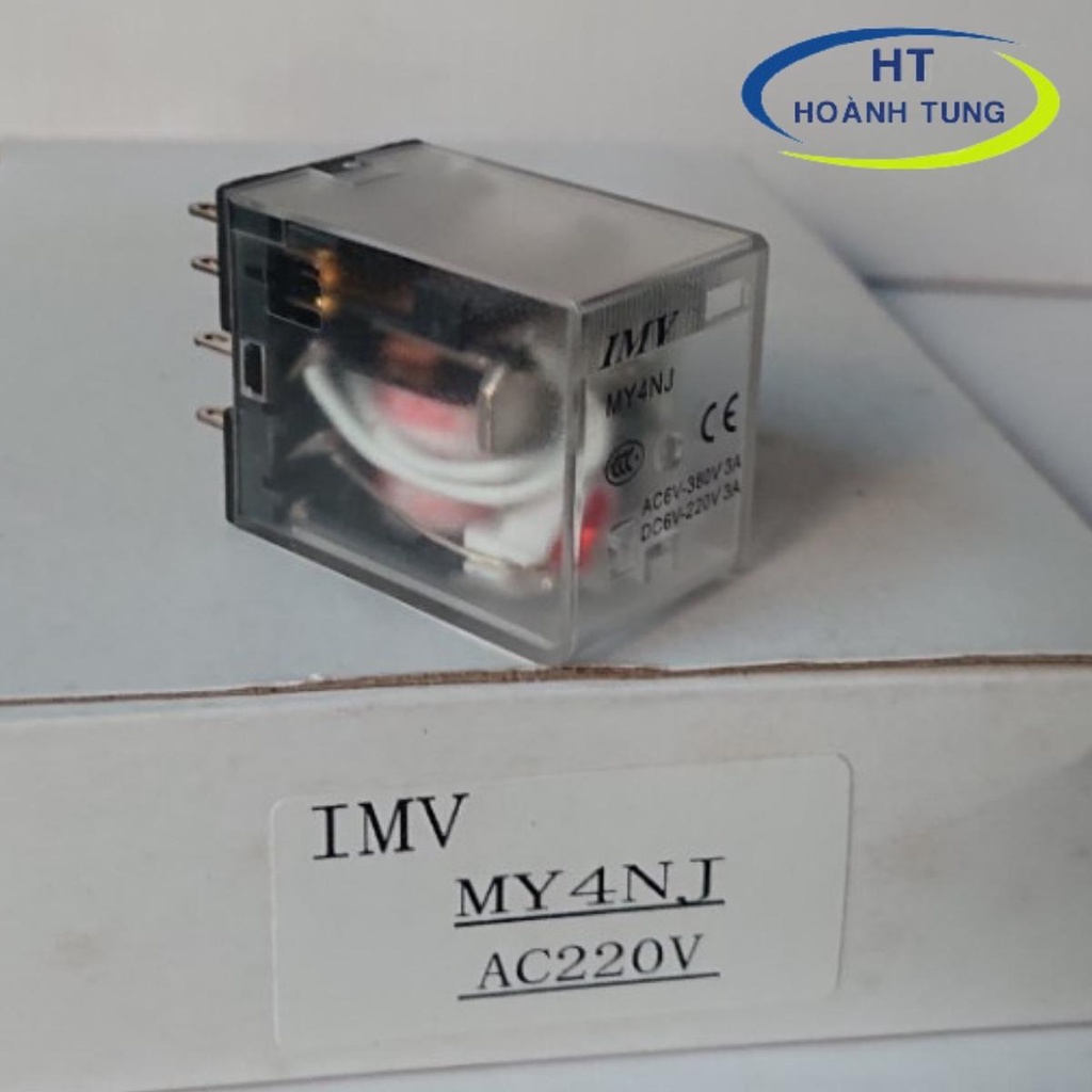 Rơ le trung gian tốt MY4N-J, relay kiếng 14 chân dẹp nhỏ điện áp 12VDC, 24VDC, 110VAC, 220VAC chất lượng tốt