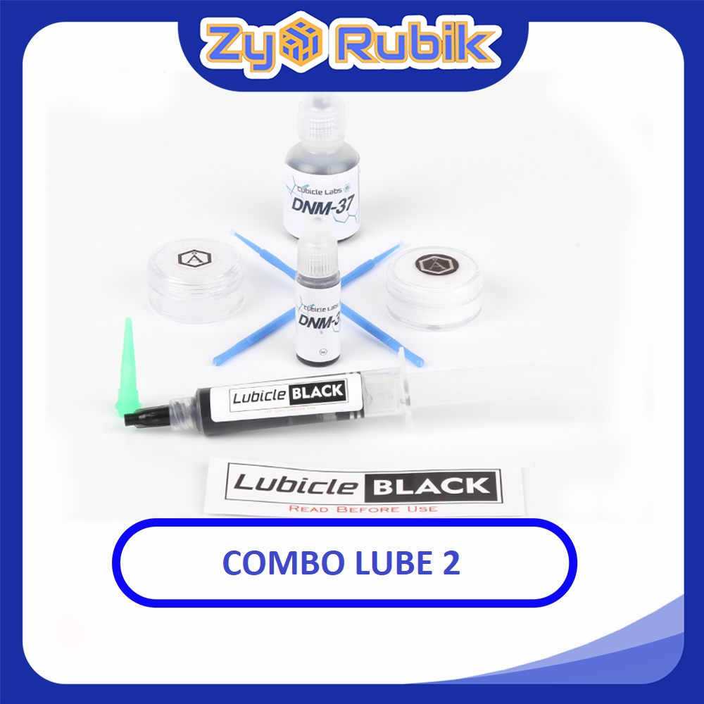 [Combo Lube Rubik 2] Dầu bôi trơn rubik combo Angstrom &amp; Lubicle Black &amp; DNM-37 - Zyo Rubik