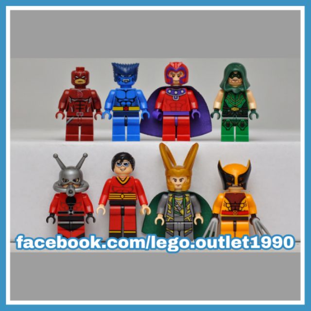 Xếp hình Daredevil Magneto Ant-Man Loki Wolverine The Beast Green Arrow DC X-men Lego Minifigures Sy259