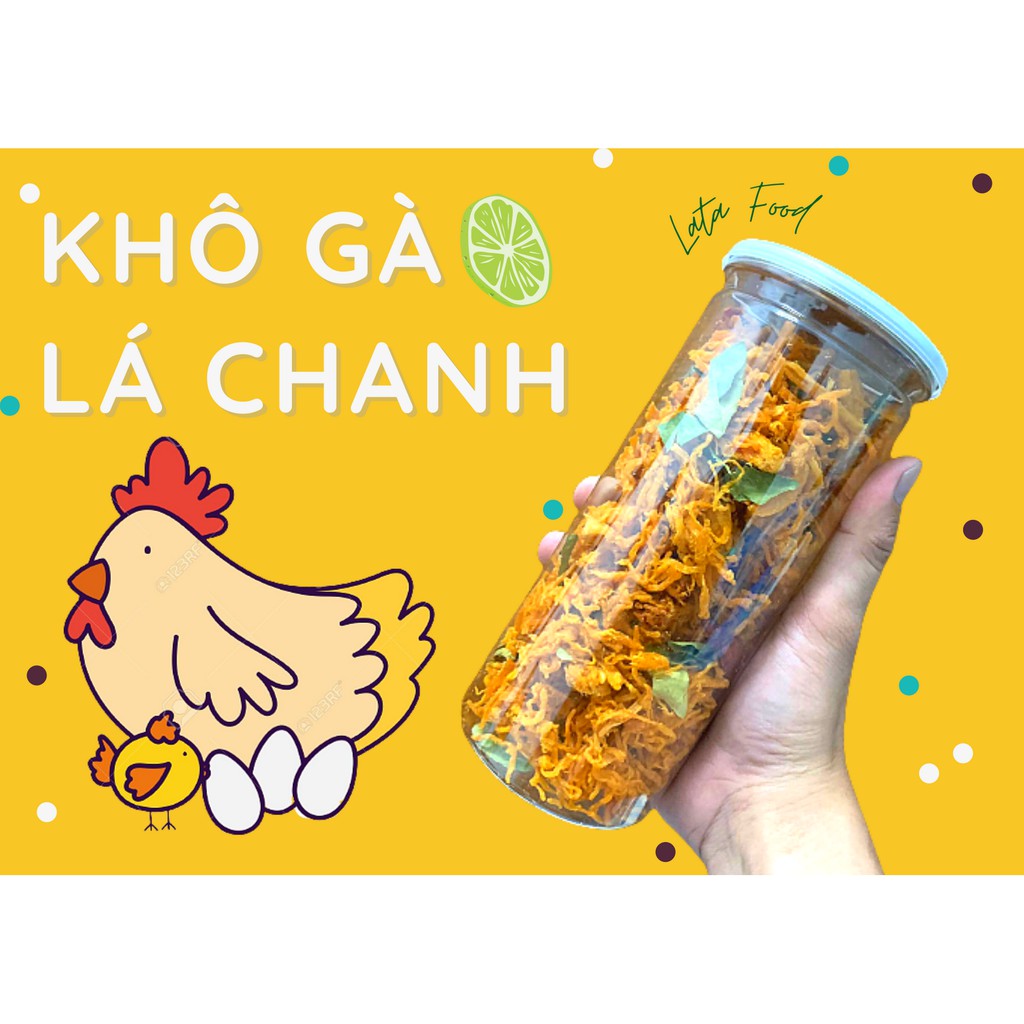 [SP Sạch - Chất Lượng] Khô Gà Lá Chanh 300gr (HÀNG LOẠI 1 - Sợi khô to - Giòn ngon - Đậm vị) LATA FOOD ĂN VẶT SÀI GÒN