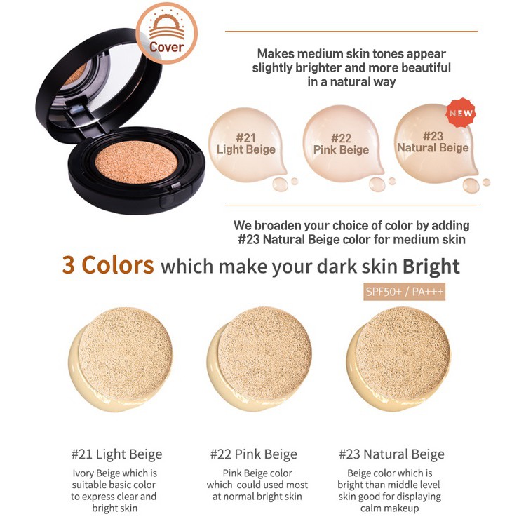 Phấn Nước April Skin Black Magic Snow Cushion SPF 50++ PA+++