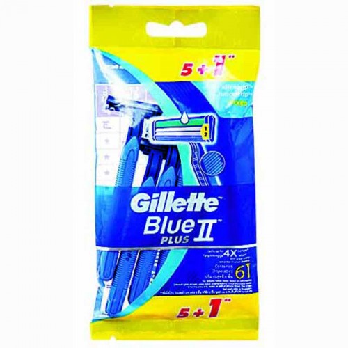 Gói 6 Cây Dao Cạo Gillette Blue II Plus