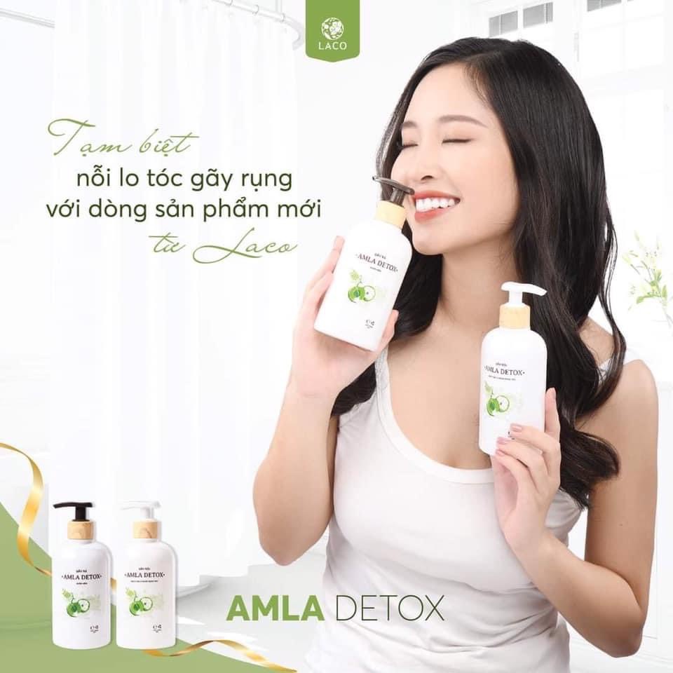 Dầu gội Amla Detox thiên nhiên sạch gầu, ngăn rụng tóc và kích thích mọc tóc Laco Amla Detox 300ml