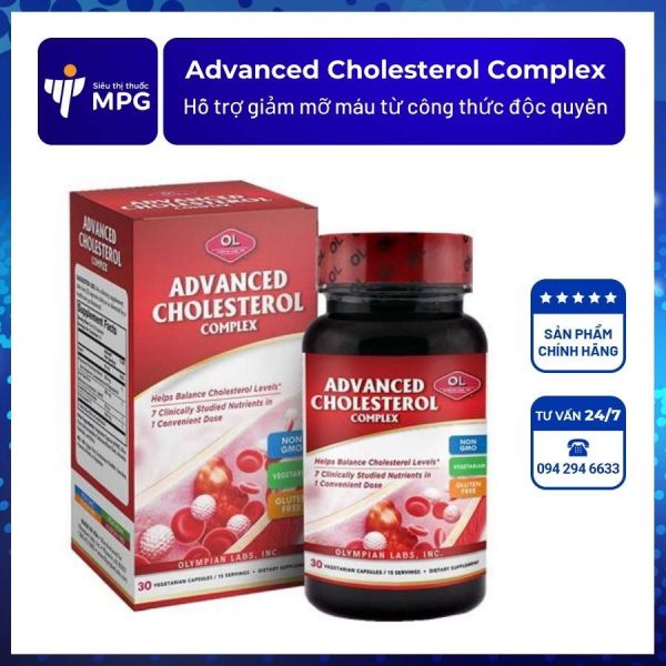 Advanced Cholesterol Complex hộp 30 viên - nhập khẩu từ Mỹ – Hỗ trợ giảm mỡ máu