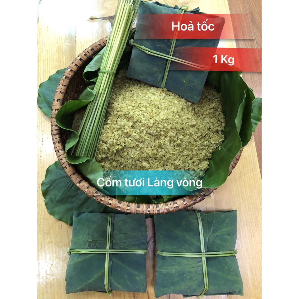 1Kg Cốm tươi làng vòng chính hiệu Huy Linh, đặc sản ngon số 1 Hà Nội, mộc tự nhiên