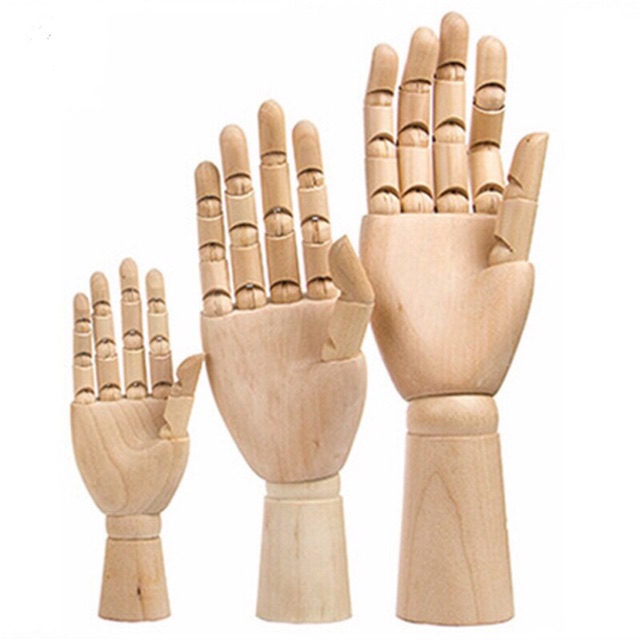 Mô Hình Bàn Tay Gỗ [Artists Wooden Hand]