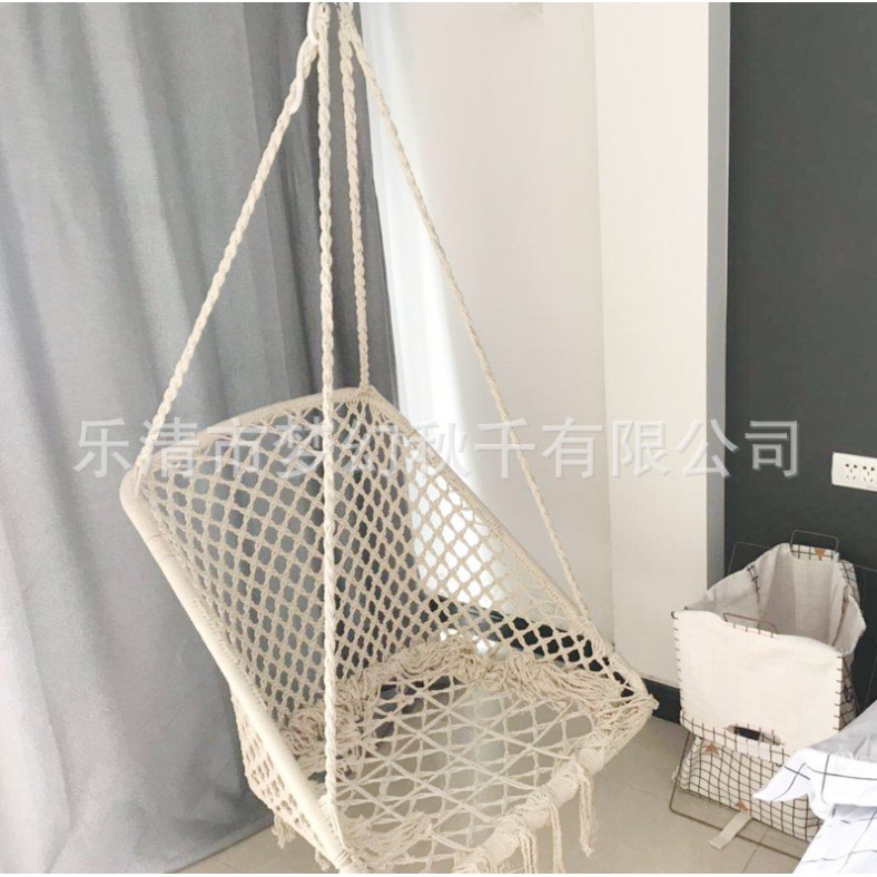 ghế mây treo décor trang trí hình chữ nhật (hàng order)