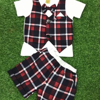 Bộ giả vest bé trai;