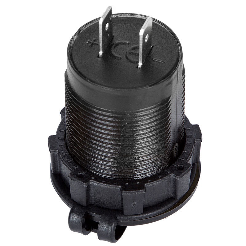 Ổ Cắm Sạc Hai Cổng USB Có Màn Hình LED Hiển Thị Ổ Cắm Chống Bụi 5V2.1A / Đầu Vào 12V24V Cho Xe Hơi / Xe Máy