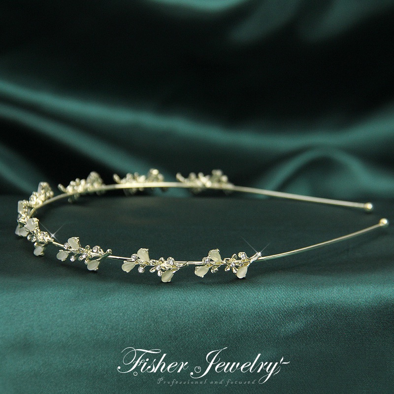 Băng Đô Kim Loại Mỏng Hình Mắt Mèo Đính Đá Phong Cách Retro Siêu Đẹp