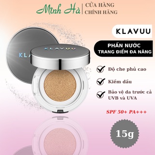 Phấn nước Klavuu Urban Pearlsation High Coverage Tension Cushion 15g kiềm dầu và làm lớp nền mịn đẹp