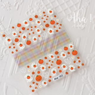 Sticker 3D Quả Cam - Hình Dán Móng Aha! 002