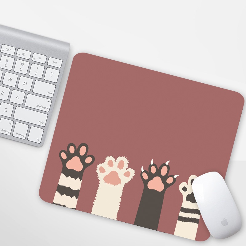 Bộ Lót Chuột Kê Bàn Phím Tay Mèo Cute Cực Xinh (Đệm Kê Tay Silicone, Bàn Di Chuột Học Sinh, Mouse Pad,...)