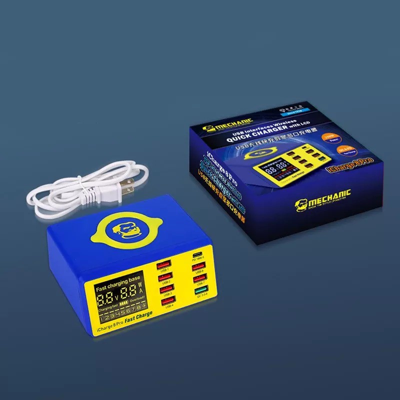 Sạc báo dòng Mechanic ICharge 8 Pro hỗ trợ sạc nhanh, sạc không dây