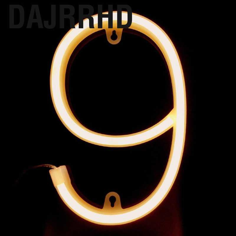 Dajrrhd LED Number Lights  Sign Light Up for Wedding Birthday Party Battery Powered Christmas Lamp Night Home Bar Decoration
