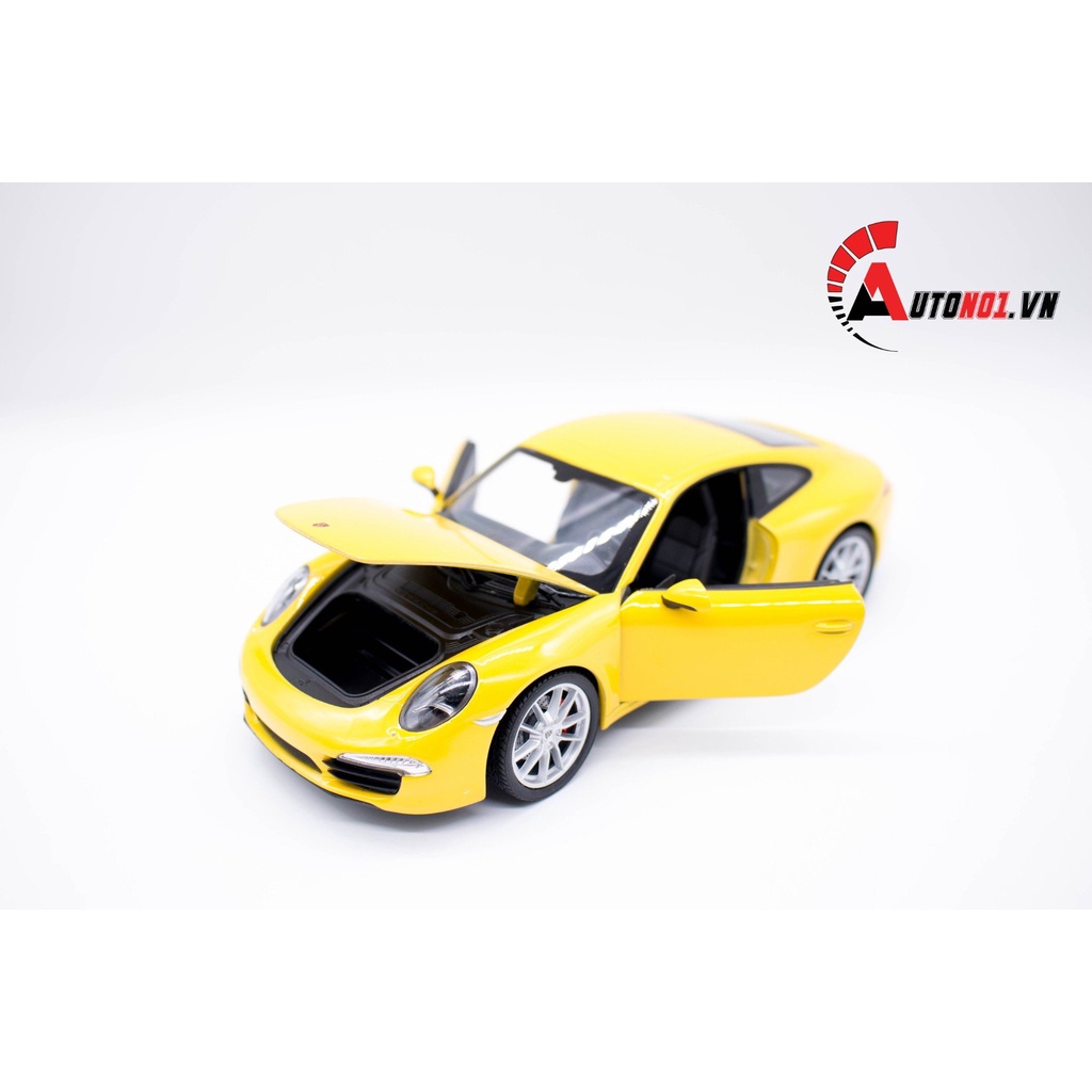 MÔ HÌNH XE PORSCHE 911 CARRERA S YELLOW 1:24 WELLY 5808