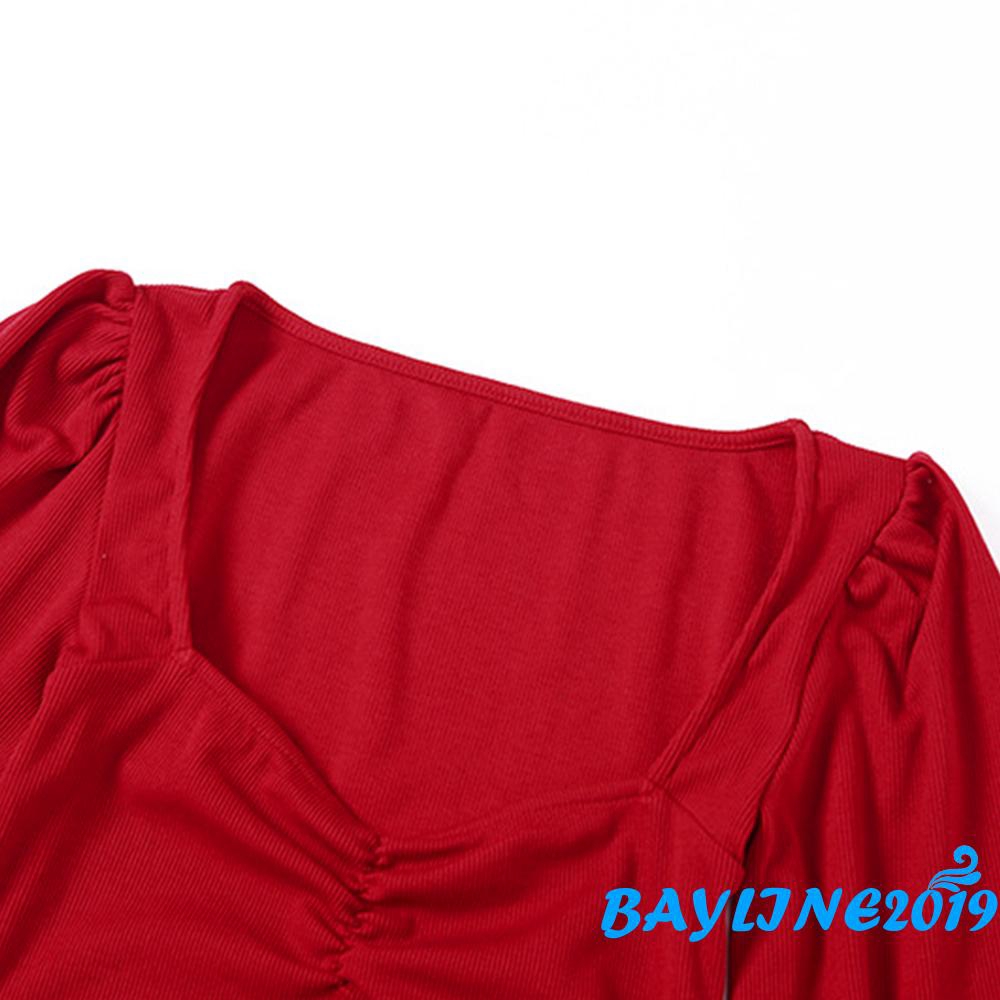 Đầm Tay Phồng Thời Trang Nữ Quyến Rũ