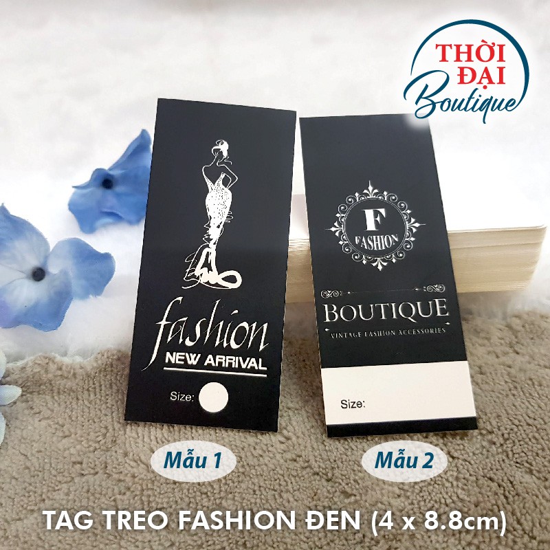 TAG TREO / NHÃN MÁC FASHION ĐEN
