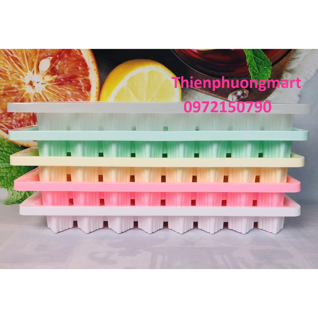 Vĩ làm đá bằng nhựa cao cấp HOFACO - Khuôn đá trái tim, ngôi sao, chiếc lá HPL87