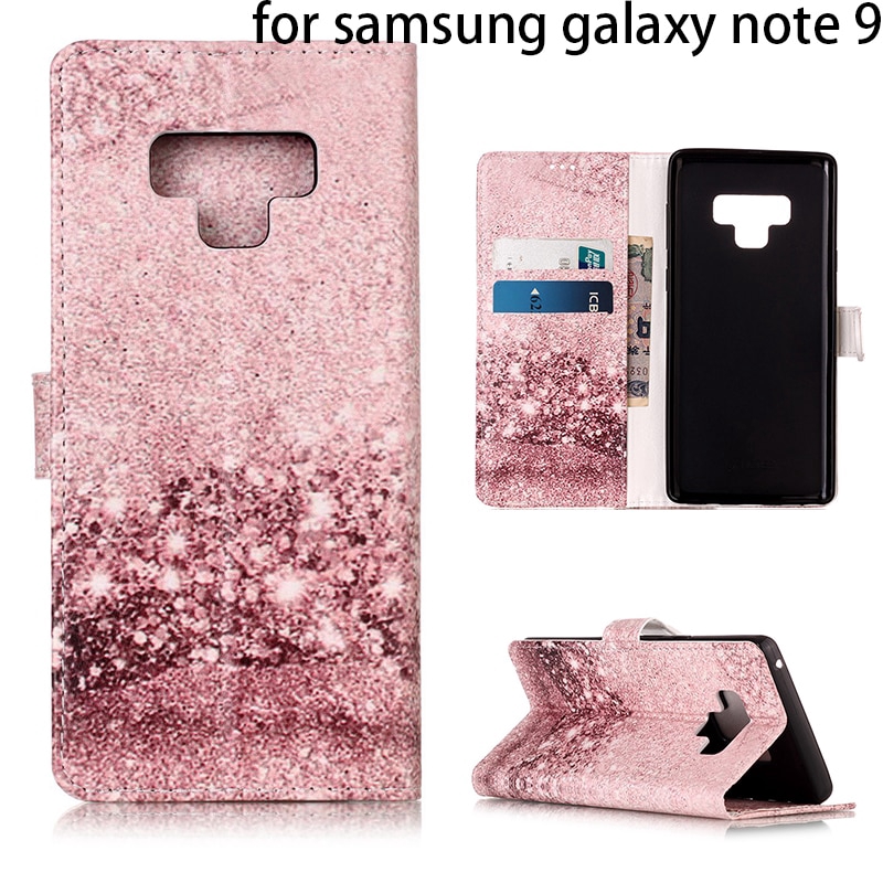 Bao da điện thoại nắp gập kèm ví họa tiết hoa sang trọng dành cho samsung galaxy note 9 A9 A7 2018 A750 | BigBuy360 - bigbuy360.vn