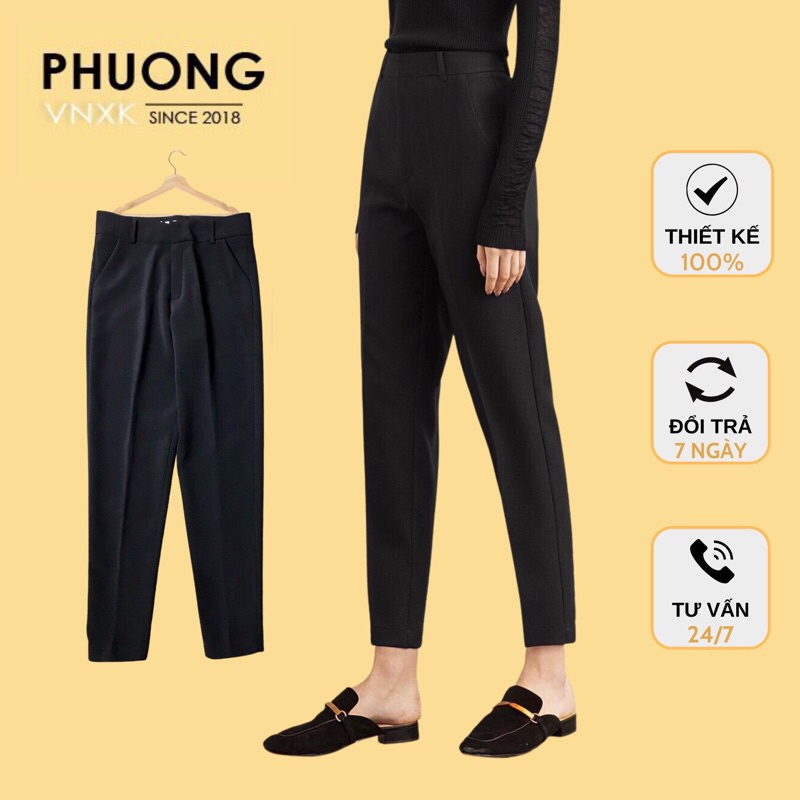 Quần Baggy ( quần âu) vải hàng vnxk mã BSK ( nhận hàng k ưng - hoàn tiền)