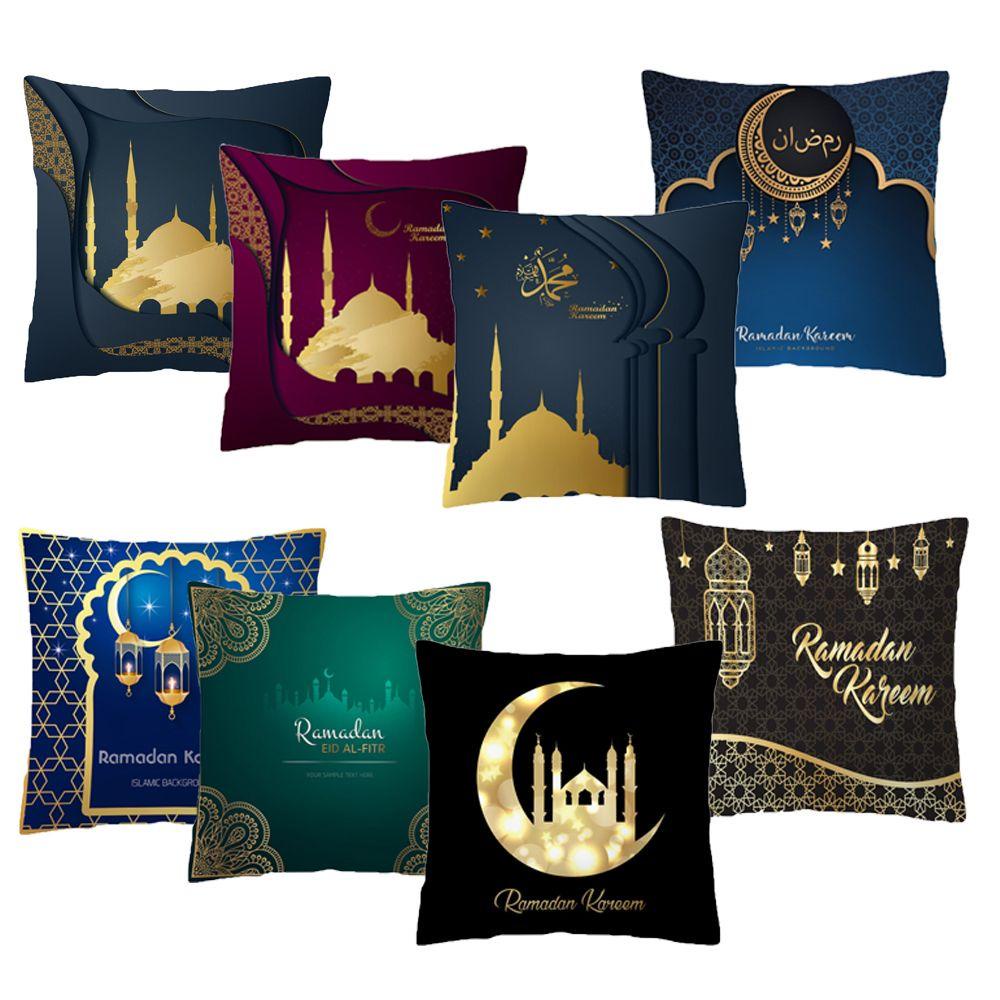 YNATURAL Vỏ Gối 18x18 inch In Họa Tiết Hồi Giáo Trang Trí Nhà Cửa / Xe Hơi