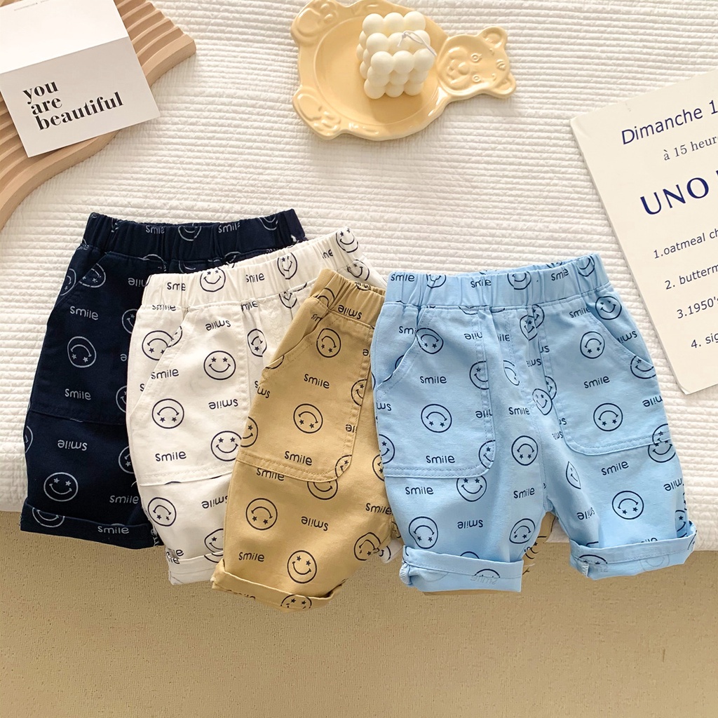 Quần Short Đi Biển Chất Liệu Mỏng Thời Trang Mùa Hè Cho Bé