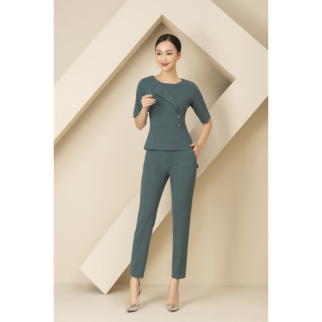 Bộ Đồ Vest Nữ Công Sở Cao Cấp Chất Liệu Co Giãn LUPERI LFSB468