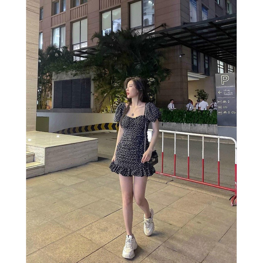 ĐẦM ĐEN BI TIM NHÚN THÂN CHÂN BÈO | BigBuy360 - bigbuy360.vn