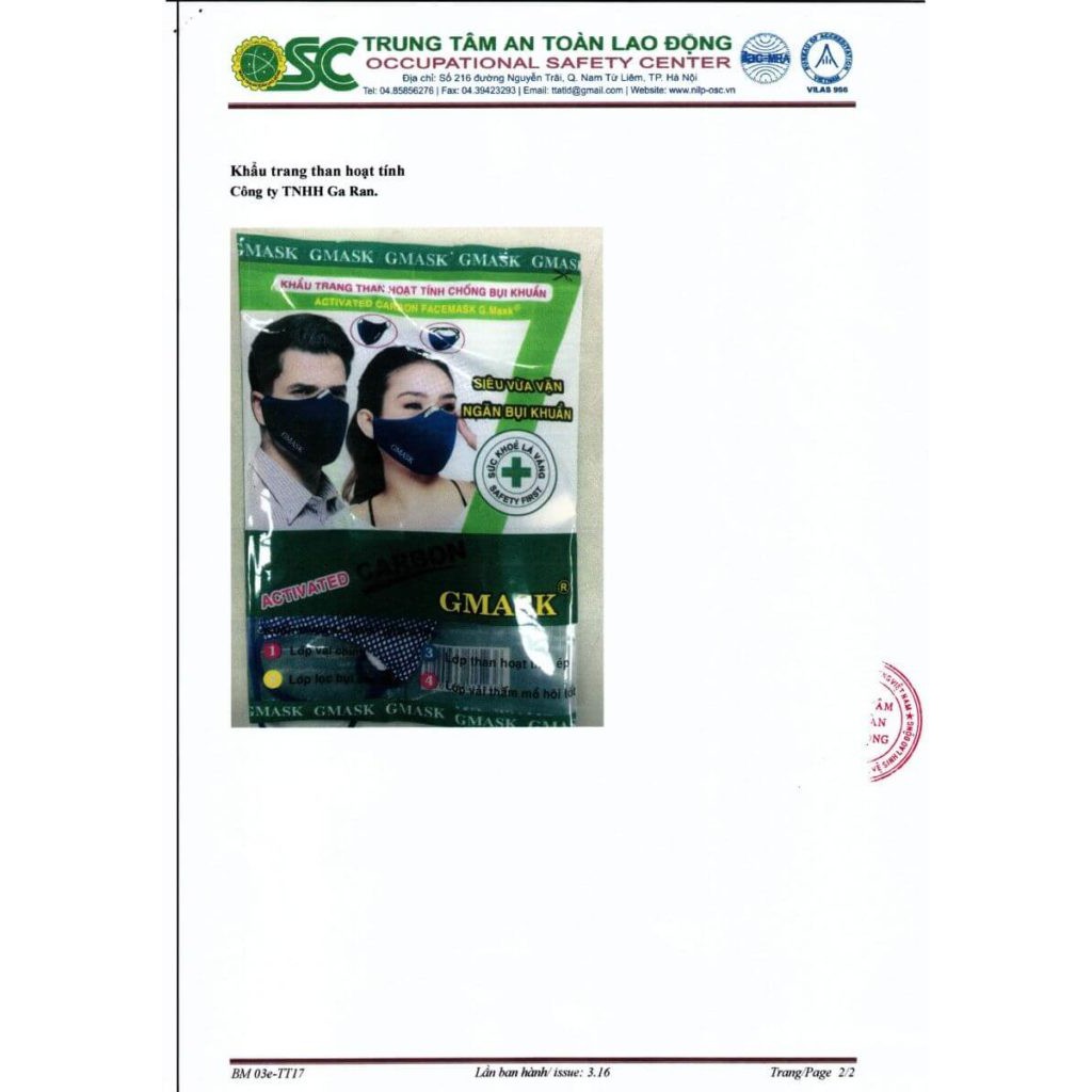 Khẩu Trang Than Hoạt Tính Chống Bụi Khuẩn GMASK