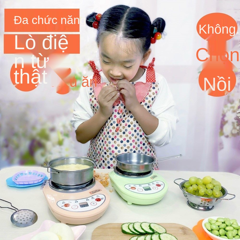 ☬❉✷Nhà bếp mini có thể nấu ăn thực sự bộ đồ chơi cho trẻ em nhỏ dùng Douyin