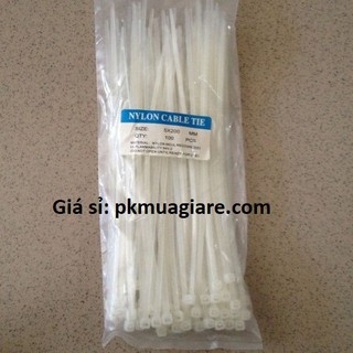Dây rút nhựa 15 cm,trắng