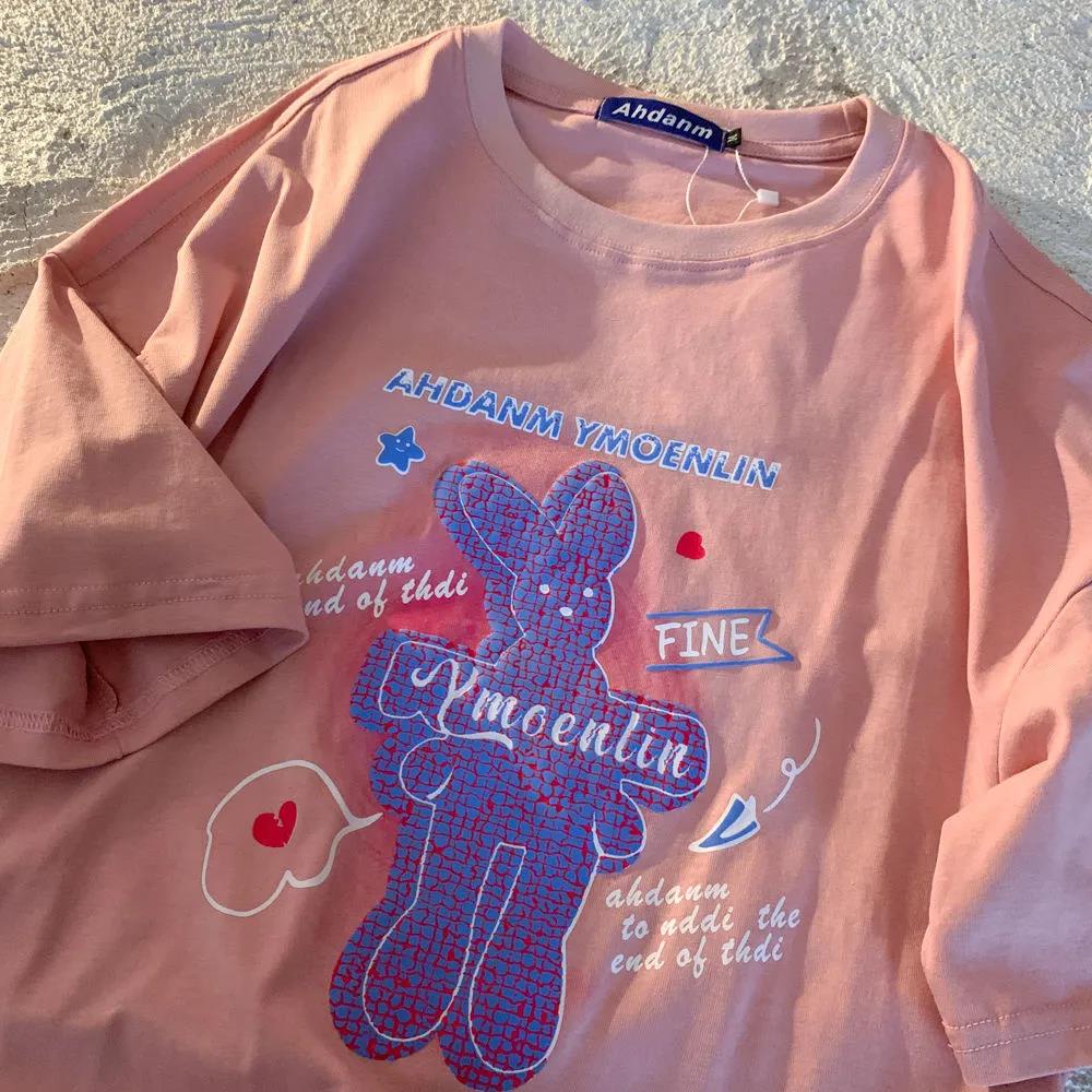 NRVP Áo Thun 100% Cotton Dáng Rộng Thời Trang Hàn Quốc Cho Nữ