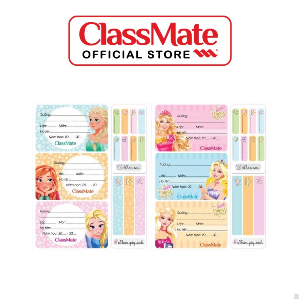Nhãn vở học sinh Hải Hà classmate princess CL-NT226 hình công chúa dễ thương .