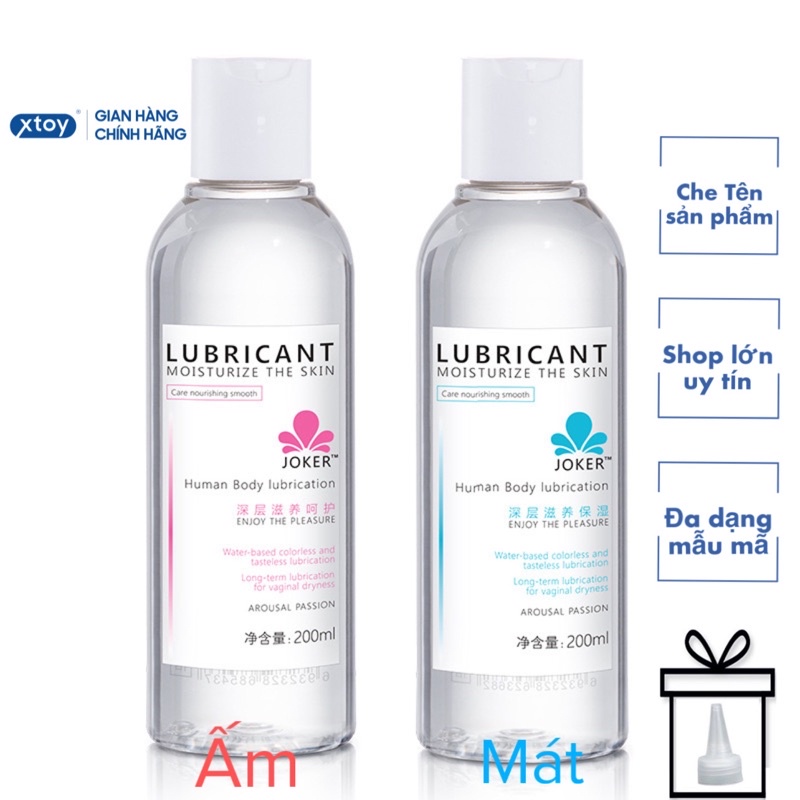 Gel Bôi Trơn Joker 2 Màu Nóng Ấm - Mát Lạnh - 200Ml