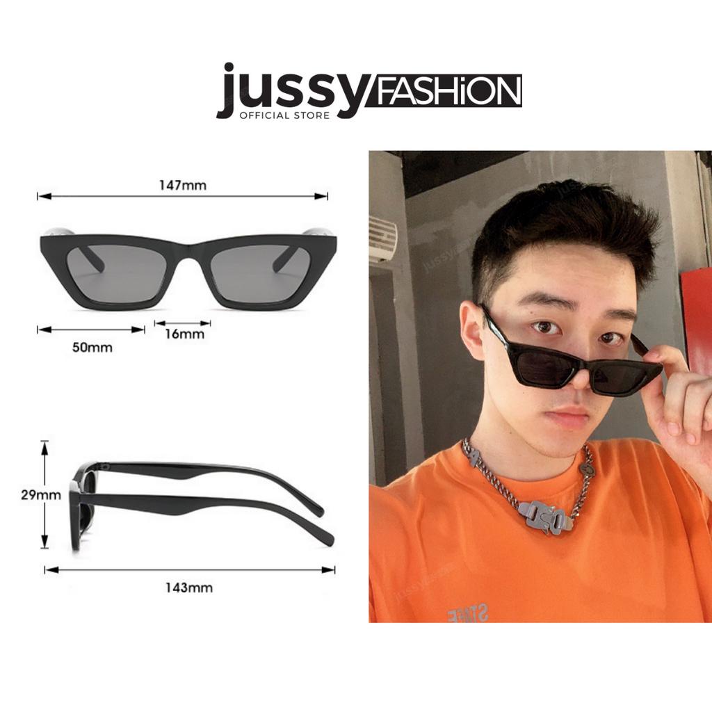 Kính Mát Nam Nữ Hot Trend JMK02 Cao Cấp Jussy Fashion Kính Râm Gọng Mắt Mèo Chống Tia Uv Phong Cách Hàn Quốc