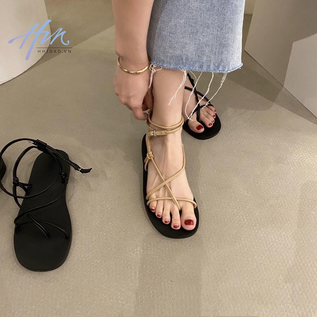 Giày Sandal Đế Mềm Quai Mỏng Phong Cách Pháp Thời Trang Mùa Hè 2022 Cho Nữ