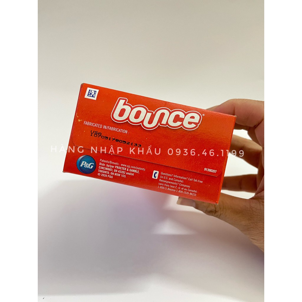 Sấp 5 tờ Giấy siêu thơm quần áo Bounce Mỹ